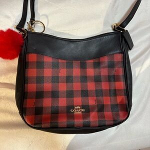 Coach Plaid Checkered Purse